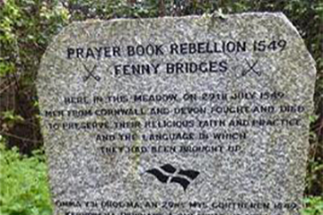 Fenny Bridges information stone